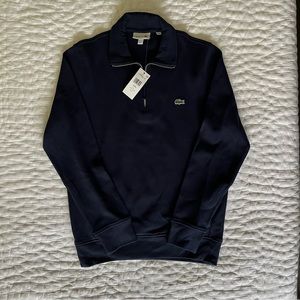 Lacoste Men’s Quarter Zip Pullover Navy